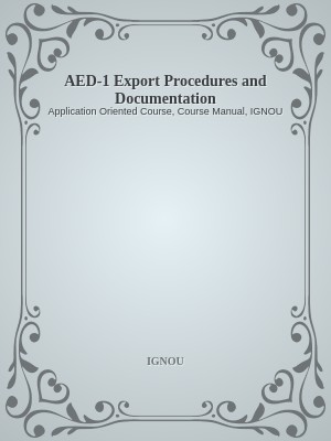 AED-1 Export Procedures and Documentation